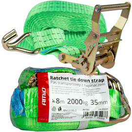 Pas transportowy z napinaczem 2000kg 35mm 8m AMIO