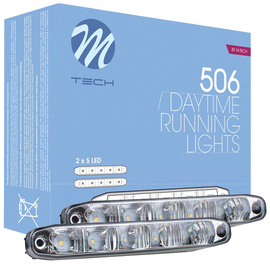 Mocne SKOŚNE światła jazdy dziennej M-TECH LED 10W