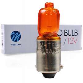 Żarówka halogenowa HY6W BAX9S 12V/6W Amber