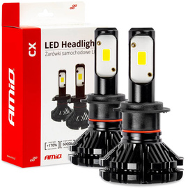 LED H7 ŻARÓWKI SAMOCHODOWE COB 3000L 6000K 2 SZT